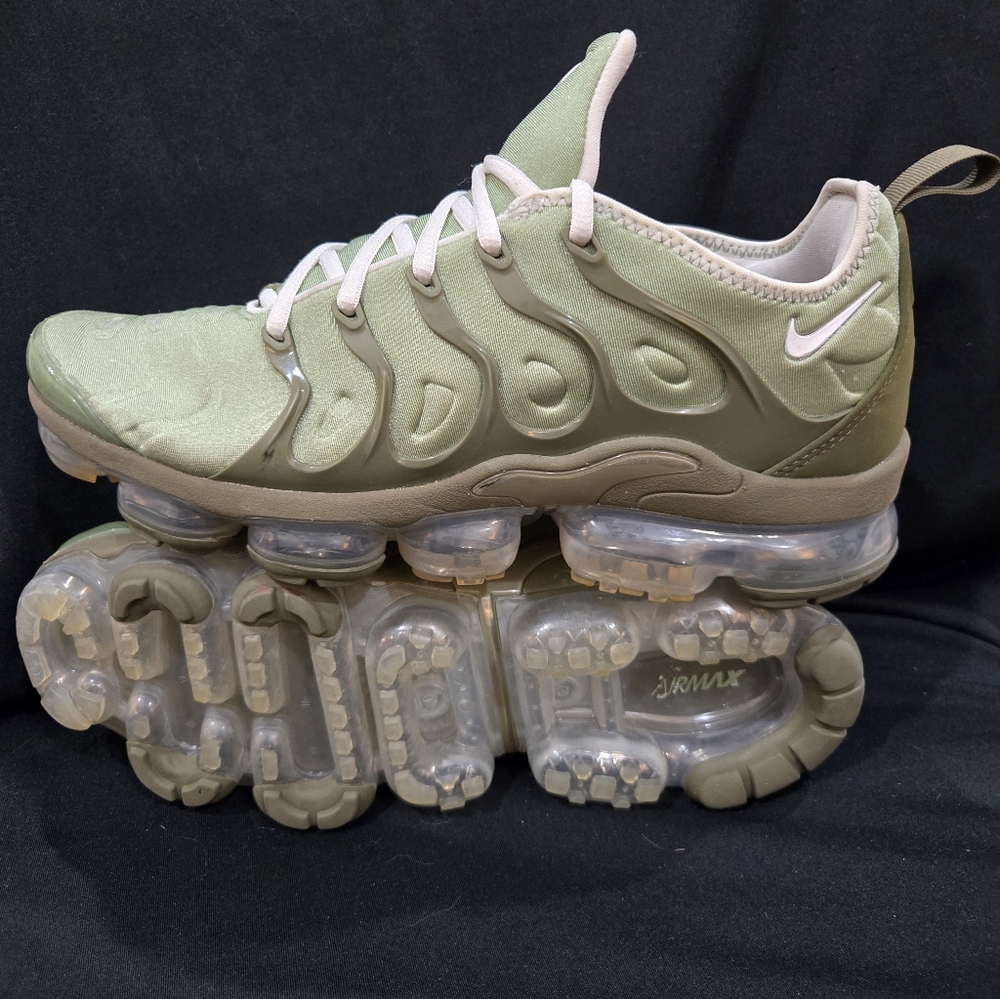 Nike Olive Green VaporMax Plus Sneakers